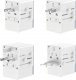 Adapter USB Dudao Adapter podróżny Dudao A65Pro 65W EU / US / JP / AUS / UK 2x USB-C 2x USB-A - biały 1