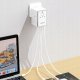 Adapter USB Dudao Adapter podróżny Dudao A65Pro 65W EU / US / JP / AUS / UK 2x USB-C 2x USB-A - biały 2