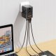Adapter USB Dudao Adapter podróżny Dudao A65Pro 65W EU / US / JP / AUS / UK 2x USB-C 2x USB-A - czarny 2