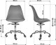 Krzesło biurowe Triton Krzesło obrotowe do biurka MONZA OFFICE Black Velvet 7