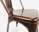 Lugano Krzesło metalowe loft metalowe loft CORSICA COPPER 12
