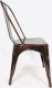 Lugano Krzesło metalowe loft metalowe loft CORSICA COPPER 4