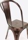 Lugano Krzesło metalowe loft metalowe loft CORSICA COPPER 6