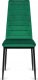 Lugano Krzesło tapicerowane zestaw 4 VALVA LINE VELVET GREEN 1