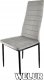 Lugano Krzesło tapicerowane zestaw 4 VALVA LINE VELVET GREY 1