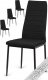 Lugano Krzesło tapicerowane zestaw 4 VALVA LINE FABRIC BLACK 11