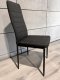 Lugano Krzesło tapicerowane zestaw 4 VALVA LINE FABRIC BLACK 1
