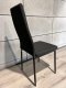 Lugano Krzesło tapicerowane zestaw 4 VALVA LINE FABRIC BLACK 2