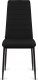 Lugano Krzesło tapicerowane zestaw 4 VALVA LINE FABRIC BLACK 7