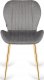 Lugano Krzesło tapicerowane MONTI VELVET GREY GOLD II GATUNEK 2