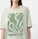 4f T-shirt damski oversize 4F AW23TTSHF0881 - zielony XL 1