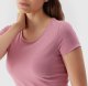 4f T-shirt damski 4F AW23TTSHF0906 - różowy S 2