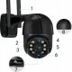 Kamera IP Zintronic Kamera Obrotowa IP I8 DARK WiFi PTZ 8MPx  4K UHD 10