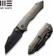 WE Knife Nóż składany WE Knife High-Fin Bronze Titanium, Black Stonewashed CPM 20CV by Gavko Knives (WE22005-2) 5