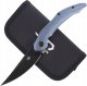 Bestech Knives Nóż składany Bestech Marukka Blue Titanium, Black Stonewashed M390 by Kombou (BT2002B) 1