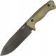 LionSteel Knives Nóż LionSteel Green Canvas Micarta, Old Black CPM 3V by Molletta (T6B 3V CVG) 3