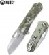 Bestech Knives Nóż składany Bestechman Dundee OD Green G10, Grey Titanized / Satin D2 by Ostap Hel (BMK01E) 1