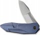 WE Knife Nóż składany WE Knife Solid Blue Titanium, Polished Bead Blasted CPM 20CV by Gustavo T. Cecchini (WE22028-4) 4