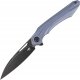 Bestech Knives Nóż składany Bestech Wibra Blue Titanium, Black Stonewashed M390 by Kombou (BT2001C) 2