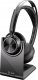 Słuchawki Poly Zestaw słuchawkowy Voyager Focus 2 z certyfikatem Microsoft Teams USB-C-C + przejściówka USB-C/A + podstawka ładująca (9T9J6AA) 1