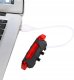 VERGIONIC MOCNA LAMPKA ROWEROWA TYLNIA LED 4 TRYBY USB 110mAh WODOODPORNA IP44 2