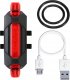 VERGIONIC MOCNA LAMPKA ROWEROWA TYLNIA LED 4 TRYBY USB 110mAh WODOODPORNA IP44 5