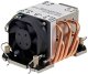Chłodzenie CPU Dynatron S7 Intel 4677 1U Aktywny Miedź 1100 Radiator z podstawą Vapor Chamber Wentylator z PWM i do 205W TDP 1