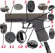 Gonher Pistolet Glock P80 ASG Na Kulki Metal Polimer wer wojsko+Granat 10