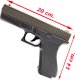 Gonher Pistolet Glock P80 ASG Na Kulki Metal Polimer wer wojsko+Granat 3