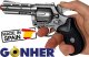 Gonher GONHER Metalowy REWOLWER Policyjny Pistolet Na Kapiszony Hukowy + 3x Spłonka 3