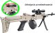 Gonher Karabin AK-12 Snajperka Na Kulki +Pistolet Laser +Kulki Granat 6