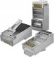 Qoltec Wtyk złšcze modularne RJ45 | CAT6 | FTP | Pozłacane styki | 100 sztuk 1
