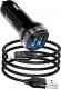 Ładowarka Hoco HOCO ładowarka samochodowa 2x USB + kabel USB A do iPhone Lightning 8-pin 2,4A Z40 czarna 1