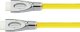Kabel PYTHON Python HDMI« 2.0 Kabel 4K2K Nylongeflecht gelb 0,5m 1