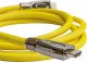 Kabel PYTHON Python HDMI« 2.0 Kabel 4K2K Nylongeflecht gelb 0,5m 5
