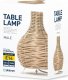 Platinet PLATINET TABLE RATTAN LAMP LIGHT BROWN S SHAPE MALE [45755] 2