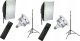 Zestaw studyjny Xrec Zestaw 10w1 2x Lampa Led 1600w 3000-6500k Pilot Softbox 50x70 Statyw 230 / 2x Led803 2