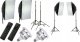Zestaw studyjny Xrec Zestaw 10w1 2x Lampa Led 1600w 3000-6500k Pilot Softbox 50x70 Statyw 230 / 2x Led803 4