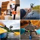 Telesin Elastyczny Uchwyt Na Rower Motocykl 360° Do Gopro Sjcam Xiaomi Dji Insta360 / Tlq-002 / Zielony 3
