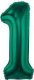GoDan Balon foliowy B&C cyfra 1 zieleń butelkowa 85 cm 1
