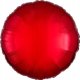 AMSCAN Balon foliowy metalik czerwony okrągły 43cm 9914083 1