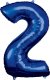 AMSCAN Balon foliowy duża cyfra 1 niebieski 38x86cm 9907276 3