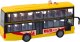 LeanToys Autobus Piętrowy 1:16 Światła Dźwięki Napęd Żółty 3