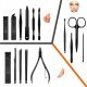 LeanToys Zestaw 16 Przyborów Przybornik Do Manicure Pedicure Paznokci CążkiI Obcinacz 1