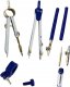 LeanToys Zestaw Kreślarski Geometryczny Cyrkiel Te0chniczny Organizer 9 ele. 1