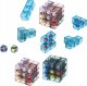 LeanToys Klocki Logiczne Puzzle Układanka Kostka Gra Różowa 2