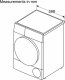 Suszarka do ubrań Bosch Bosch Dryer Machine with Heat Pump | WTU876IHSN | Energy efficiency class A++ | Front loading | 9 kg | LED | Depth 61.3 cm | White 6