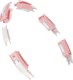 HMS ZESTAW HULA HOP MAGNETYCZNY PINK HHM15 Z LICZNIKIEM HMS + PAS WYSZCZUPLAJĄCY BR163 RED 15