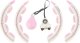 HMS ZESTAW HULA HOP HHW06 PINK Z PIŁKĄ GRAWITACYJNĄ I LICZNIKIEM HMS + PAS BR163 BLACK PLUS SIZE 17