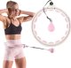 HMS ZESTAW HULA HOP HHW06 PINK Z PIŁKĄ GRAWITACYJNĄ I LICZNIKIEM HMS + PAS BR163 BLACK PLUS SIZE 1